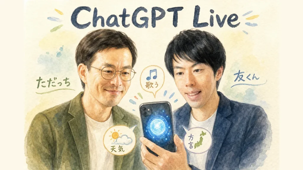 ChatGPT Liveモード アイキャッチ