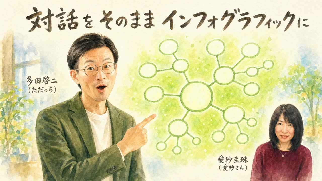 対話をそのままインフォグラフィックにする、音声対話の使い道一覧