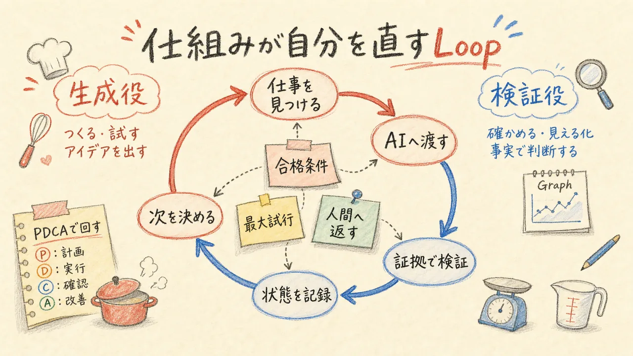 生成・検証・記録・再試行のループエンジニアリング