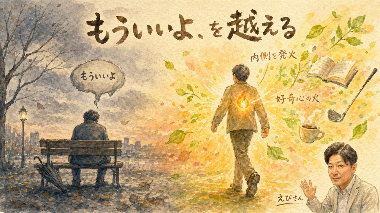 50代のもういいよ問題と内側の発火のグラレコ図解