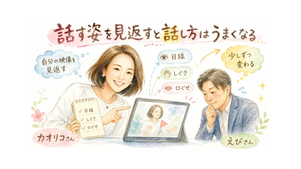 自分の話す姿を見返すと、話し方は必ずうまくなる