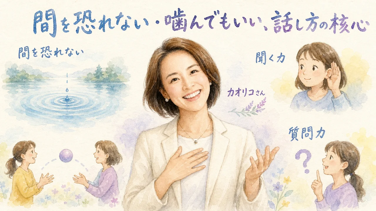 間を恐れない魅話力コーチと見つけた話し方の芯