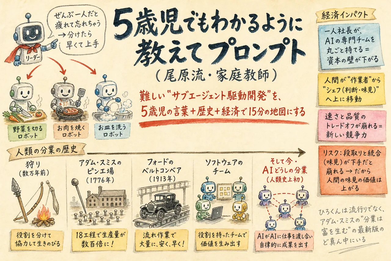 5歳児でもわかる家庭教師プロンプトの図解