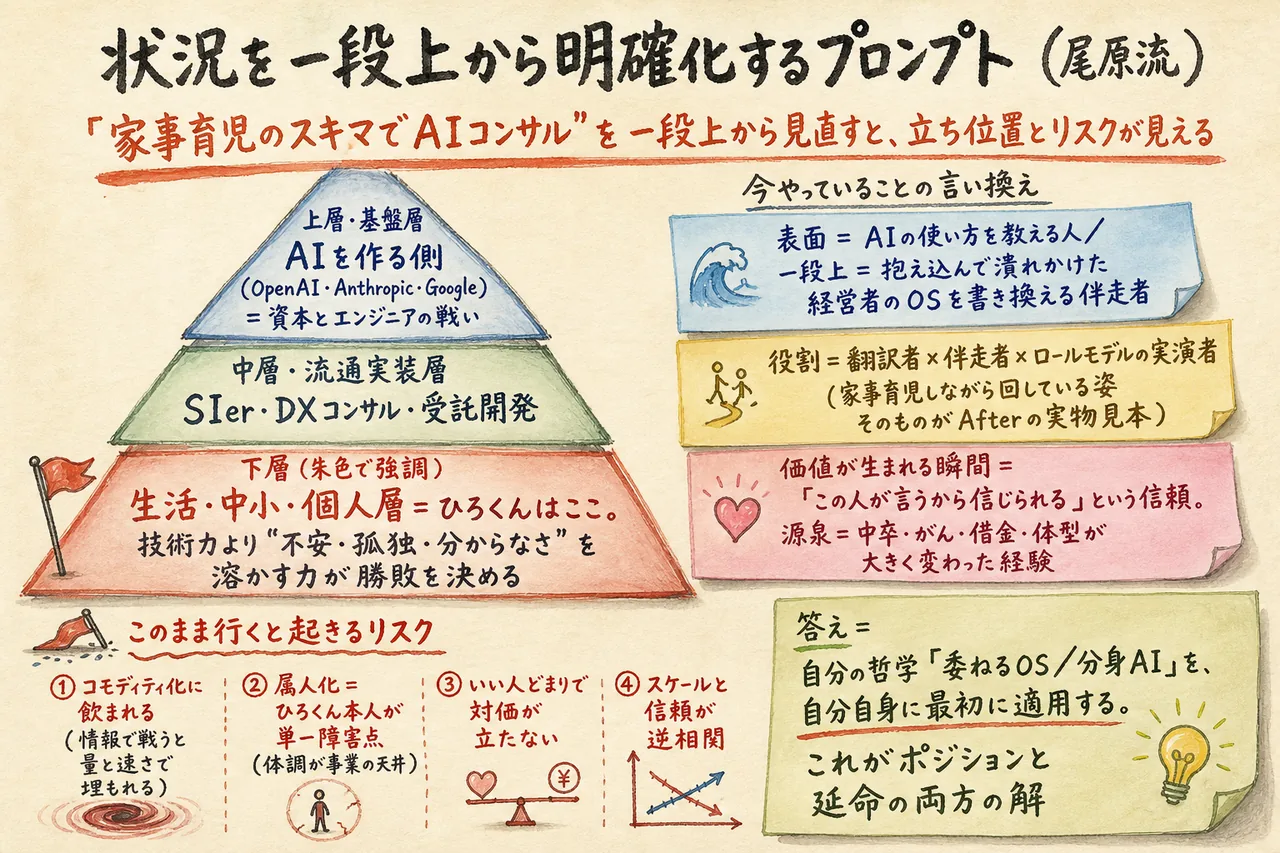 状況明確化プロンプトの図解