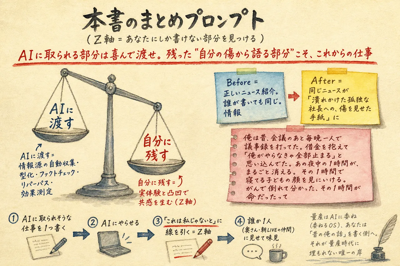 本書のまとめ Z軸発見プロンプトの図解