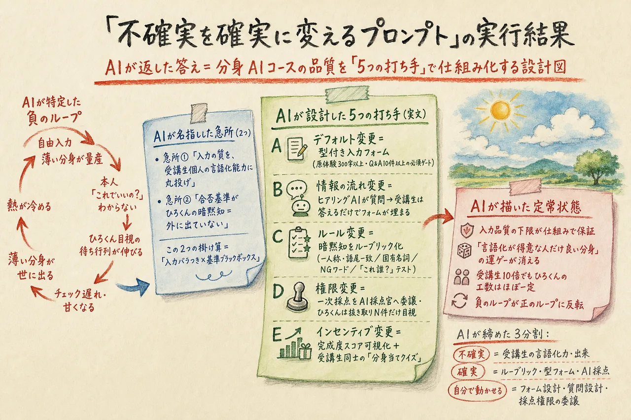 不確実の構造化 Opusの実行結果図解