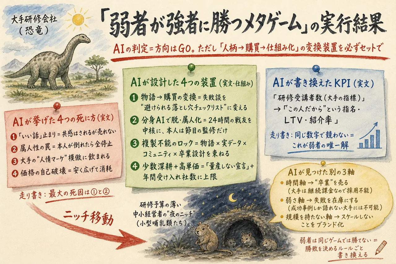 弱者のメタゲーム Opusの実行結果図解
