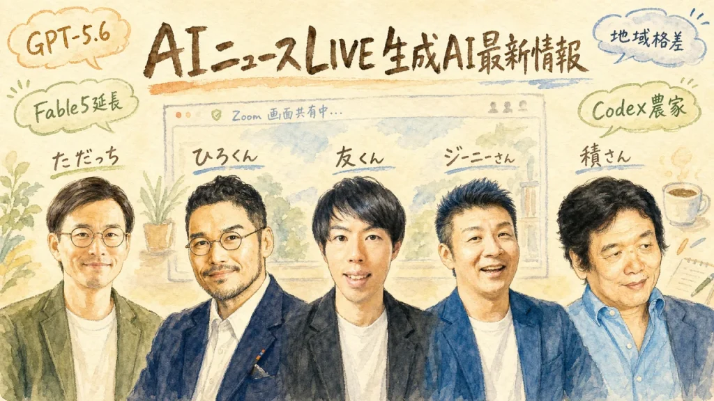 ブロッコリー農家がCodexで現場を変えた話｜GPTs研究会×WACAコラボAIニュースLIVE 全体図