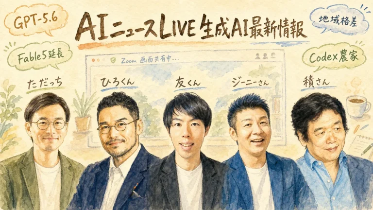 ブロッコリー農家がCodexで現場を変えた話｜GPTs研究会×WACAコラボAIニュースLIVE 全体図