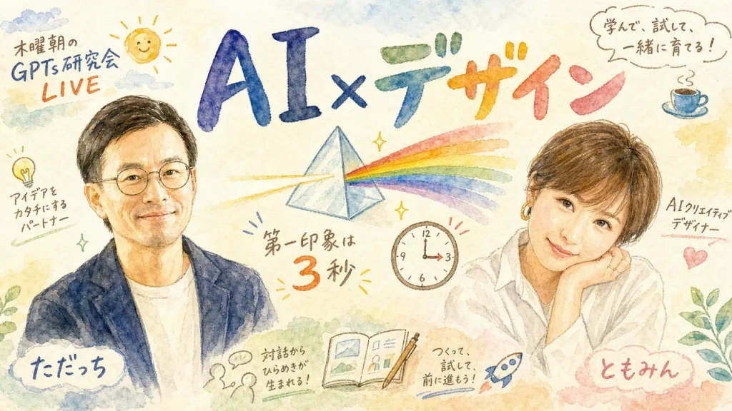 AI×デザイン 第一印象は3秒で決まる 全体図