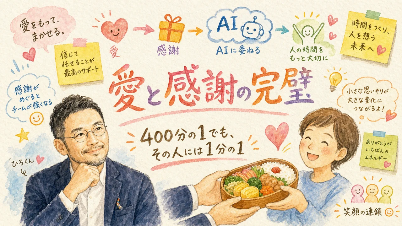 400個のお弁当の原体験からAIに委ねられない不安の正体を示す図解