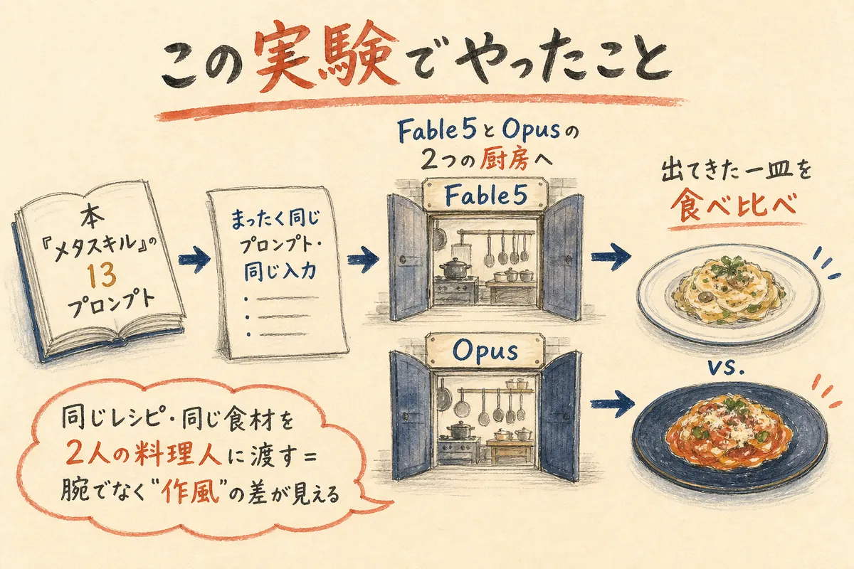 この実験でやったことの図解