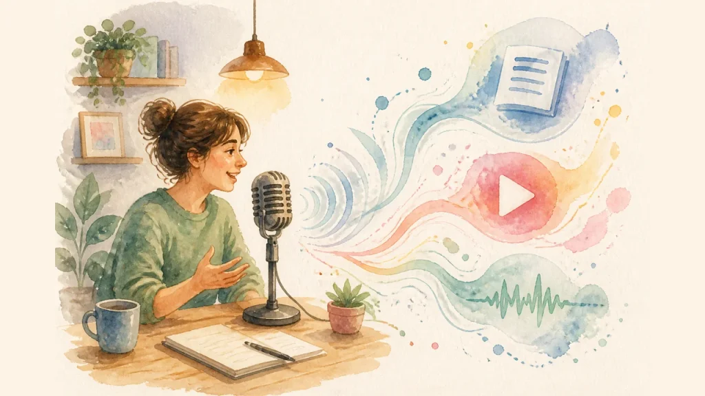 1つの生の声が、複数の形に姿を変えて広がっていく