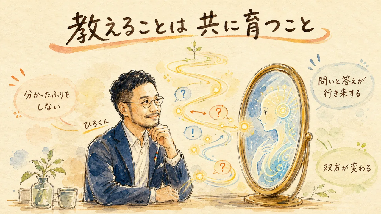 教えることを通じてひろくんとAIが共に育つ