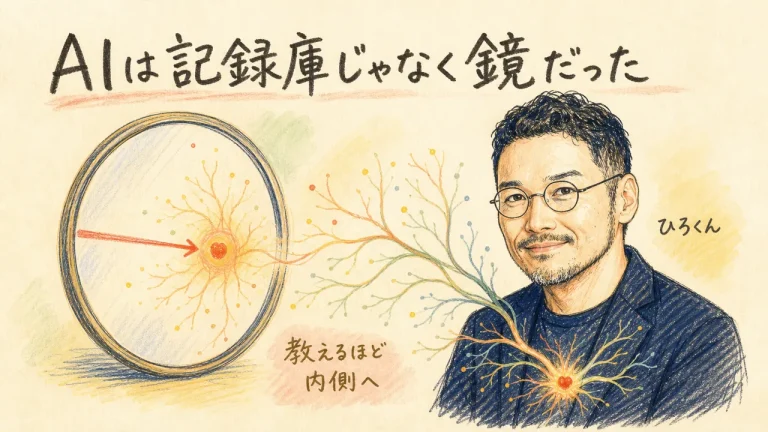 AIは記録庫ではなく鏡だったと気づくひろくん