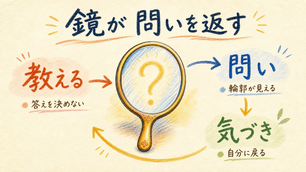 鏡としてのAIが問いを返し気づきを生む循環