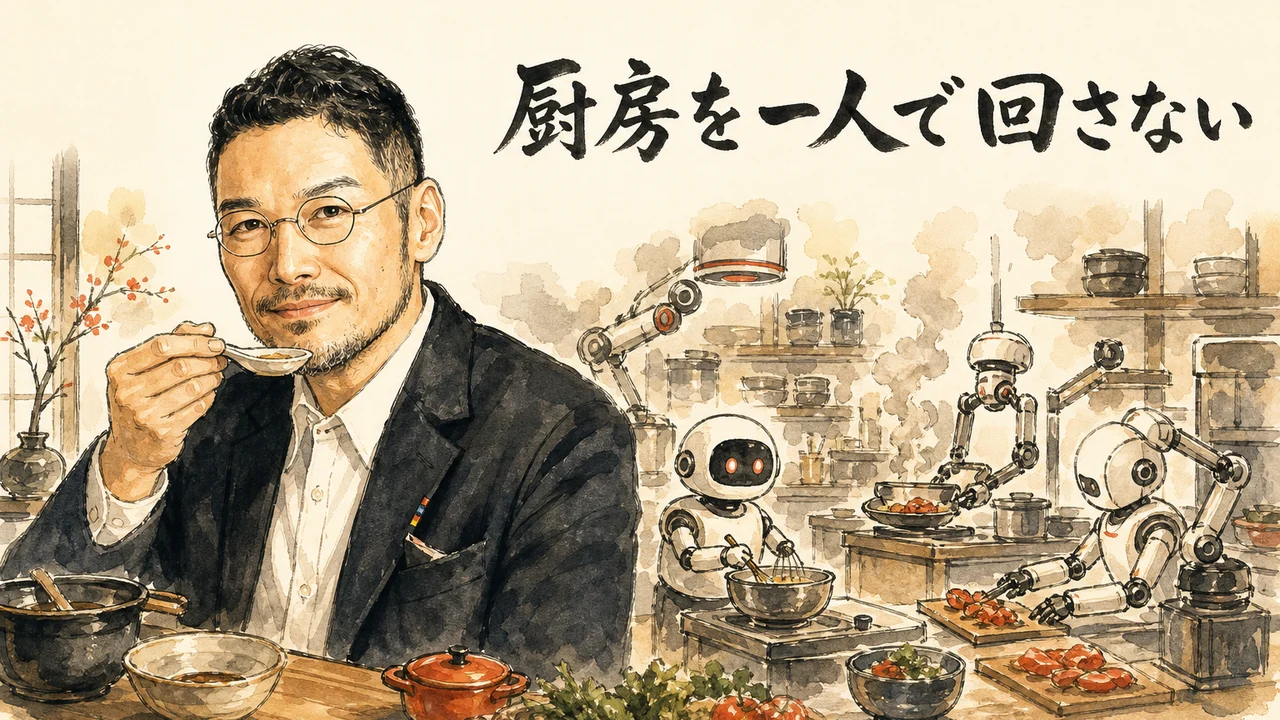 ひろくんコラム ― 厨房を一人で回さない