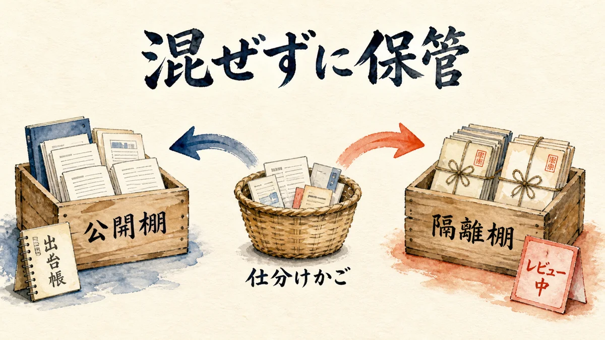 情報を混ぜない