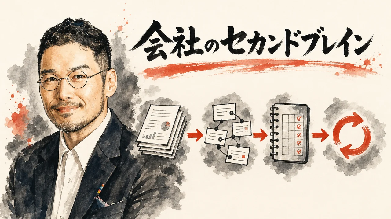Claude Code Second Brainの構築手順と委ね方を整理した図解