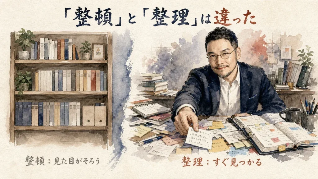 整頓と整理は違った