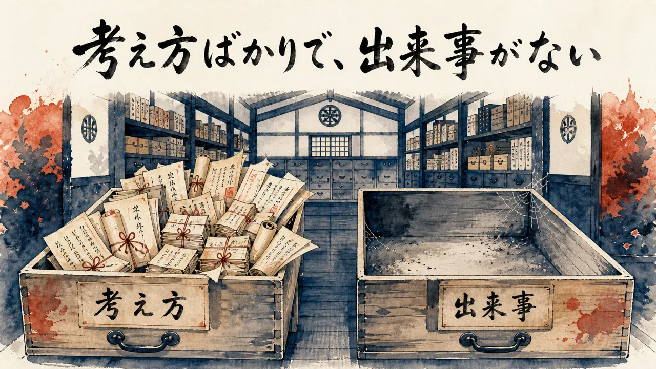 母艦には考え方ばかりで出来事がなかった