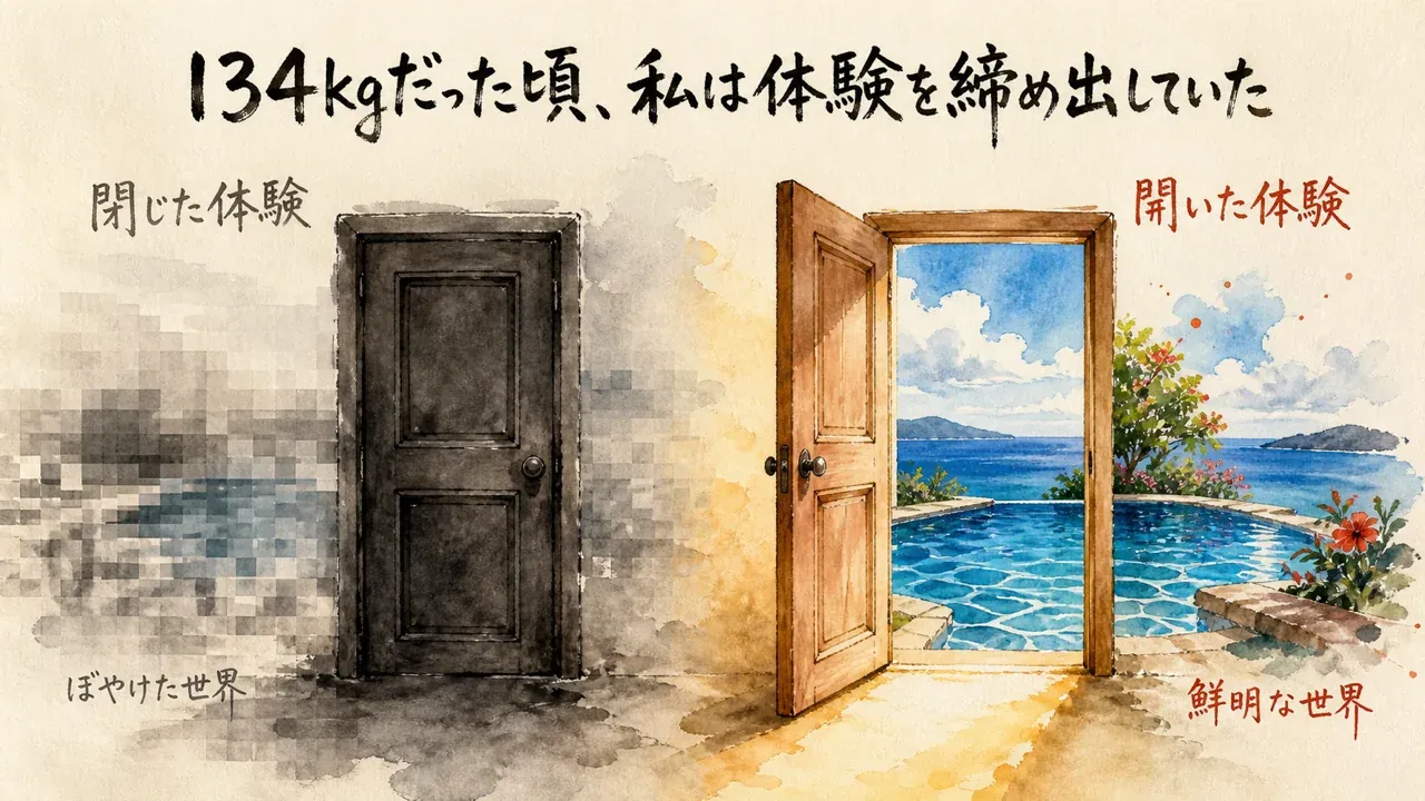 134kgだった頃、体験を締め出していた