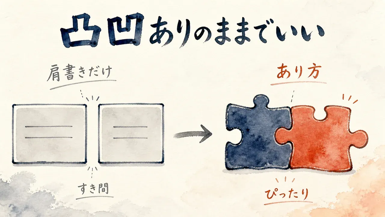 凸凹ありのままでいい