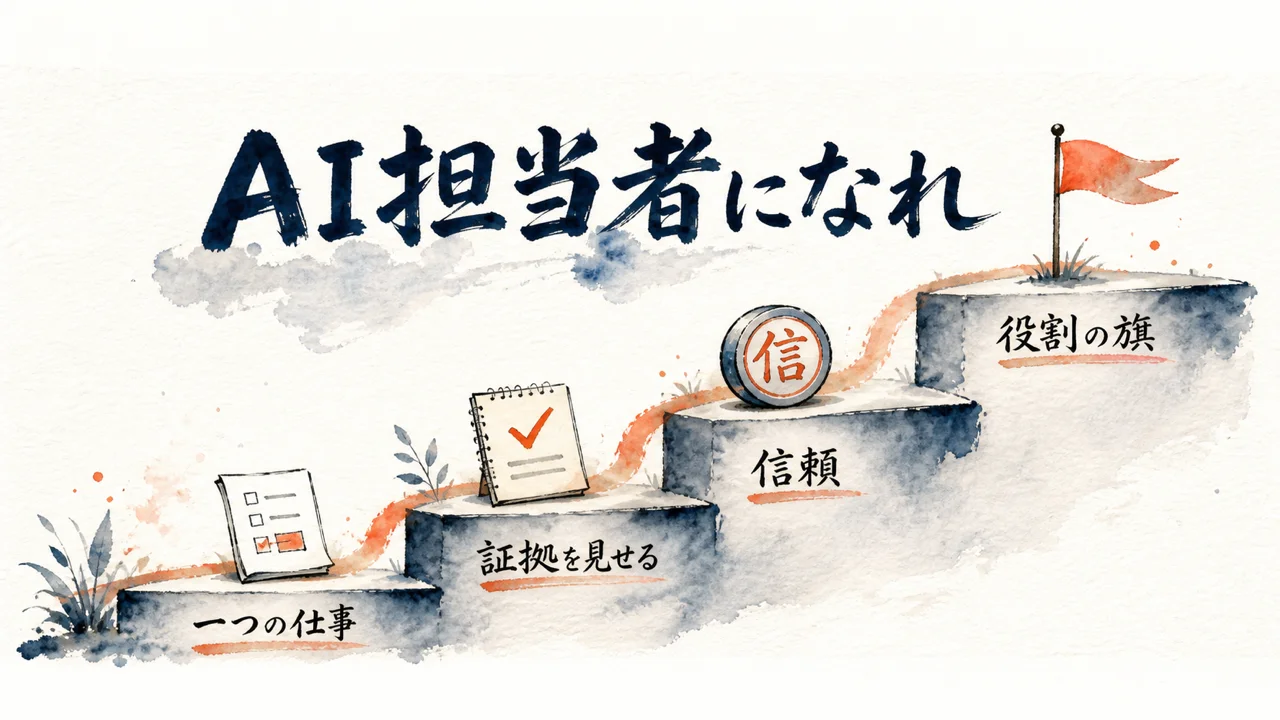 AI担当者になれの図解