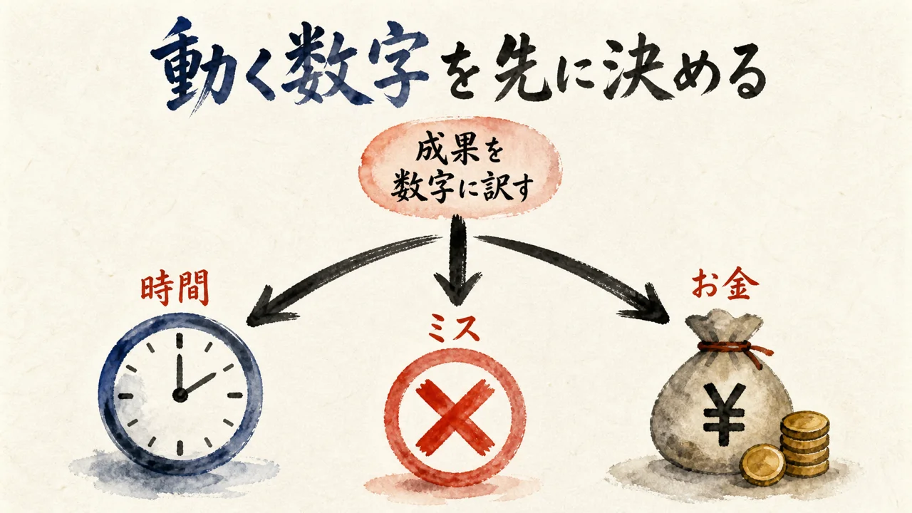 動く数字を先に決める図解