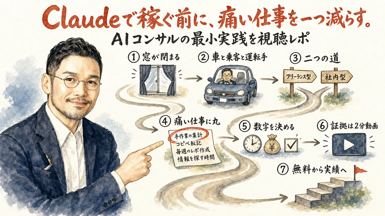 記事全体の流れをまとめた図解