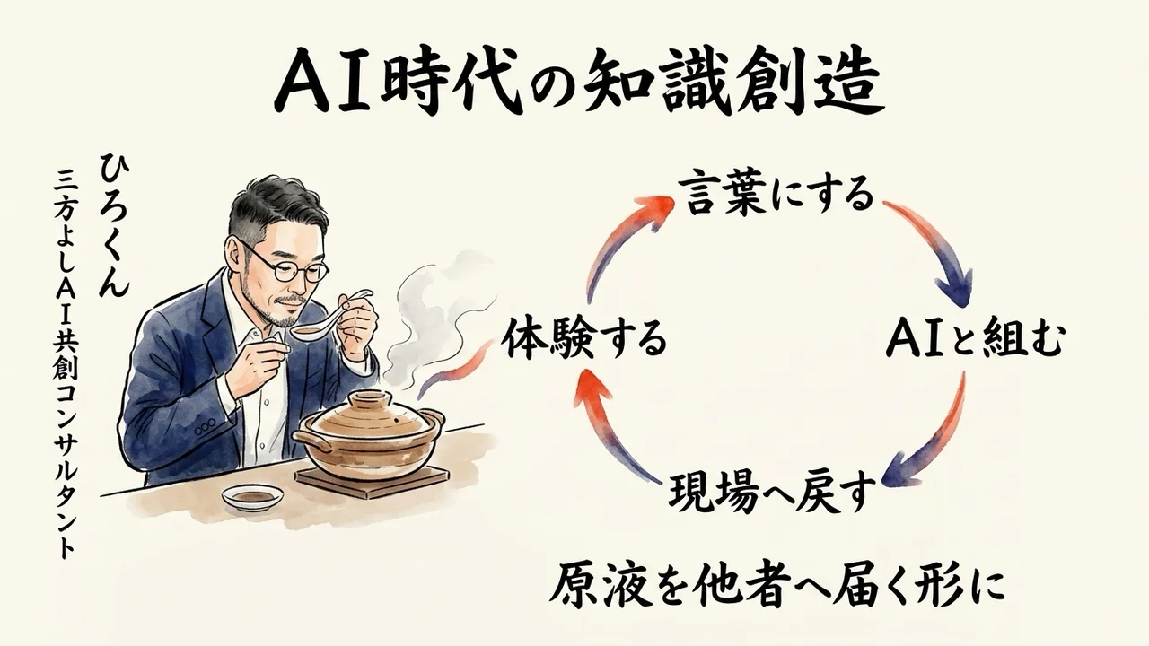 AI時代の知識創造 原液を他者へ届く形に