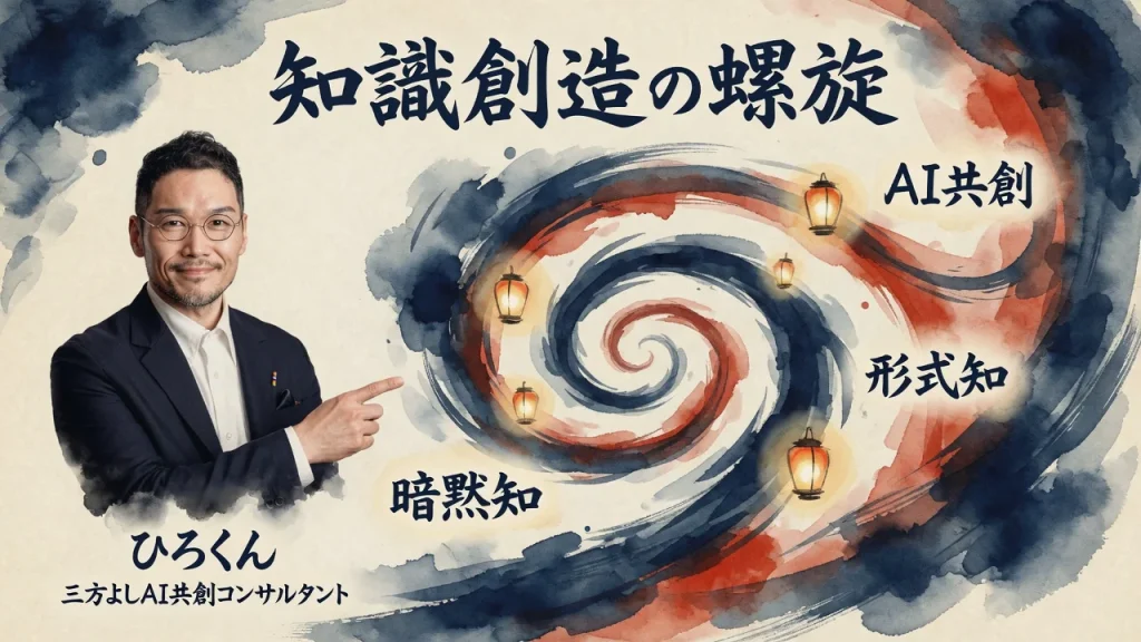 野中郁次郎とSECIモデルの知識創造の螺旋