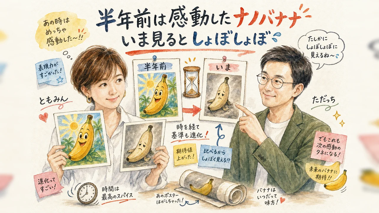 半年で画像生成の質が変わったことを時間軸で図解する
