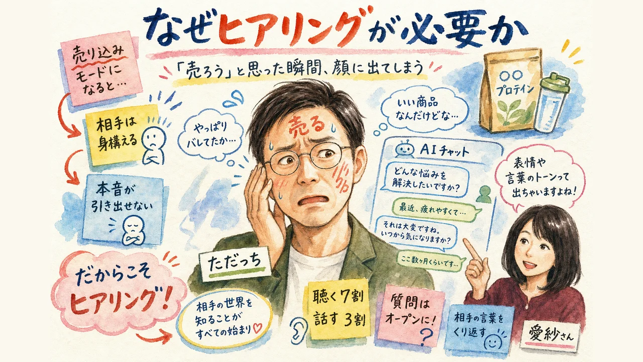 「売ろう」と思った瞬間に売れなくなる構造を図解する