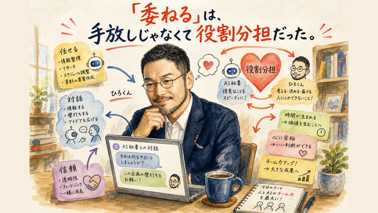 委ねるは手放しじゃなくて役割分担だった 図解