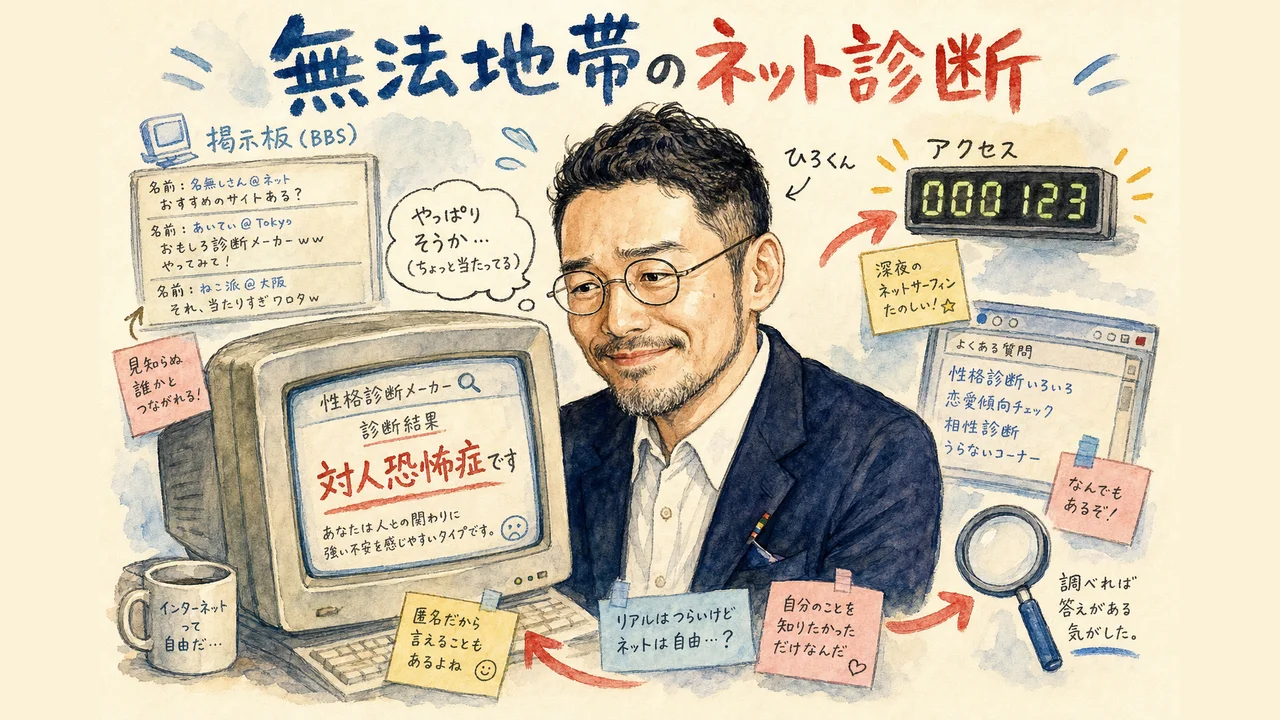 無法地帯のインターネットサーフィンと対人恐怖症ですの自己診断 図解