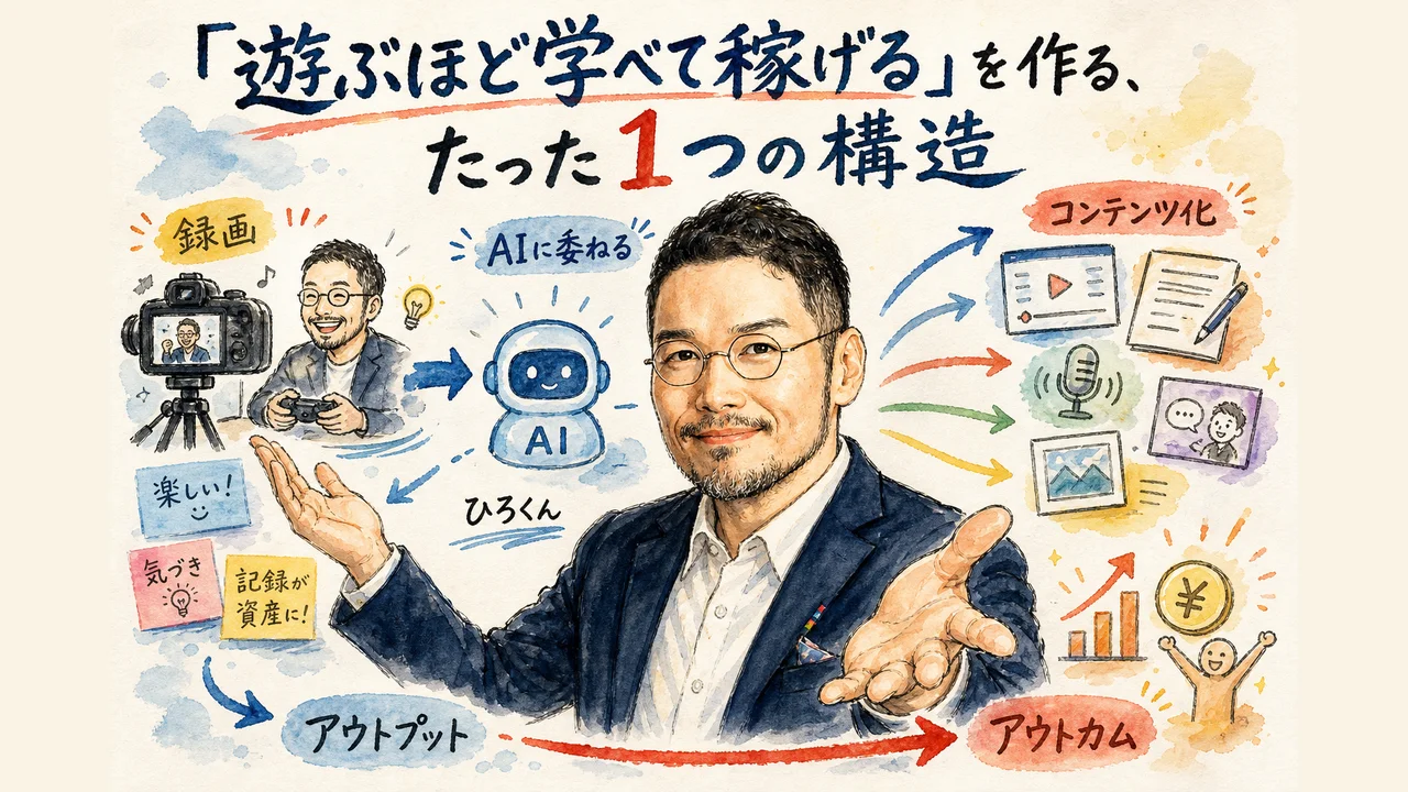 遊ぶほど学べて稼げるを作るたった1つの構造 図解