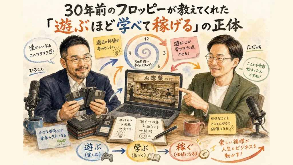 30年前のフロッピーが教えてくれた遊ぶほど学べて稼げるの正体 全体図