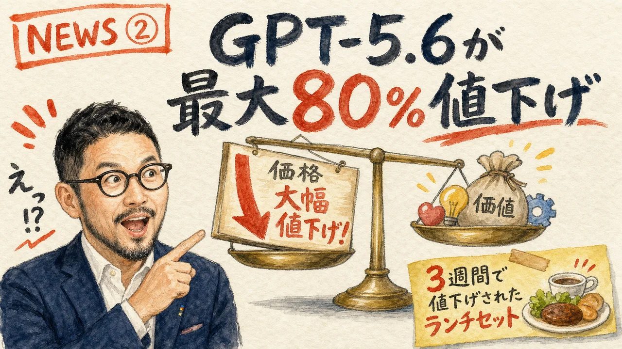 OpenAI GPT-5.6 Luna Terra 値下げ グラレコ