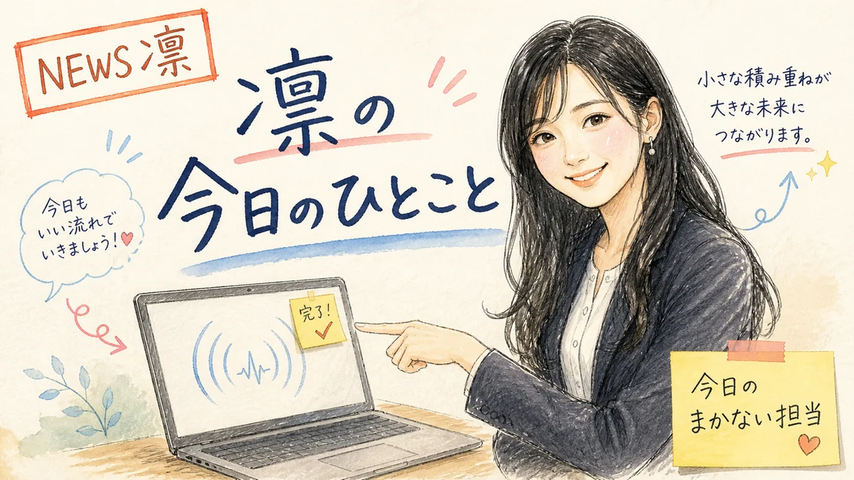 凛がAI動向をまとめて解説するグラレコ