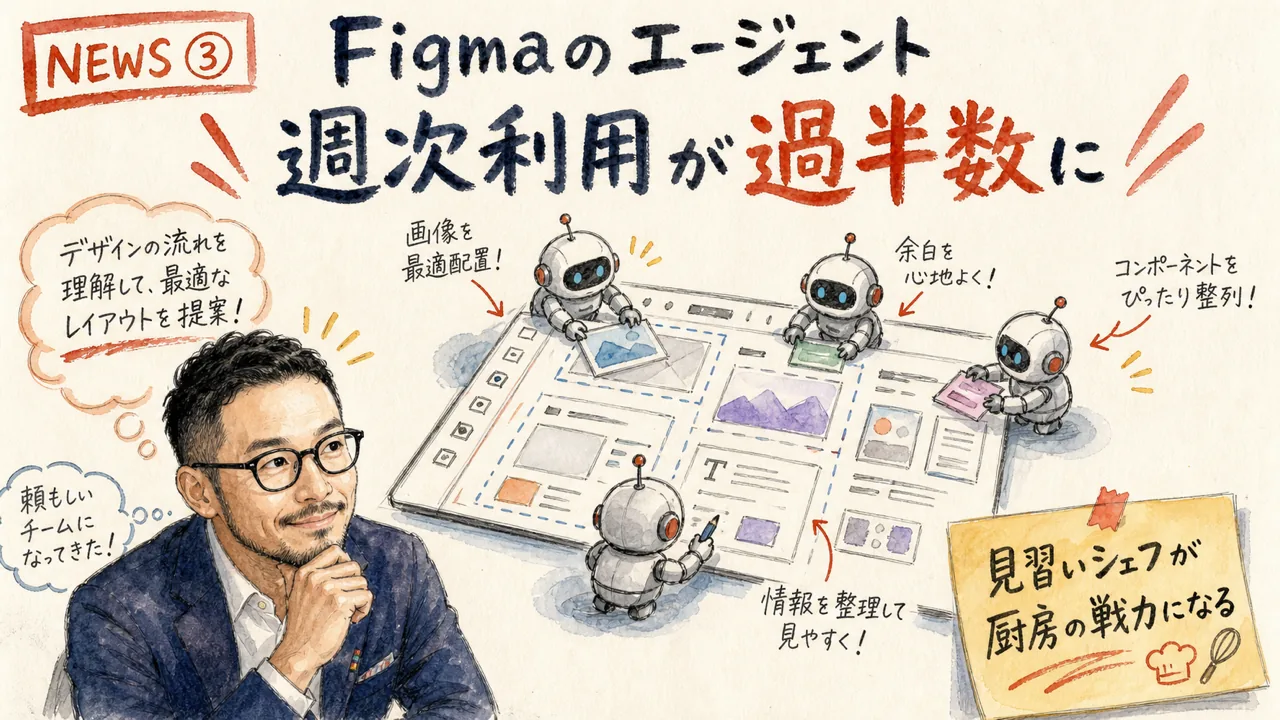 Figmaエージェント採用加速の図解