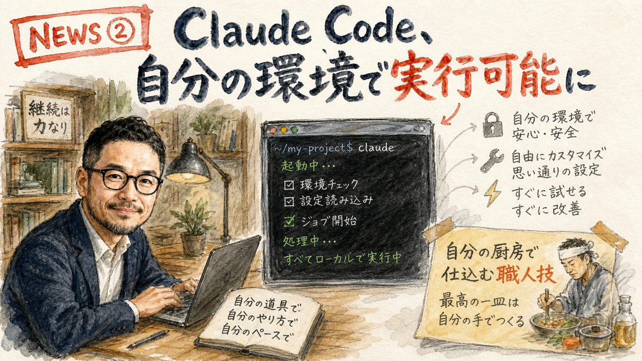 Claude Code self-hosted runnerの図解