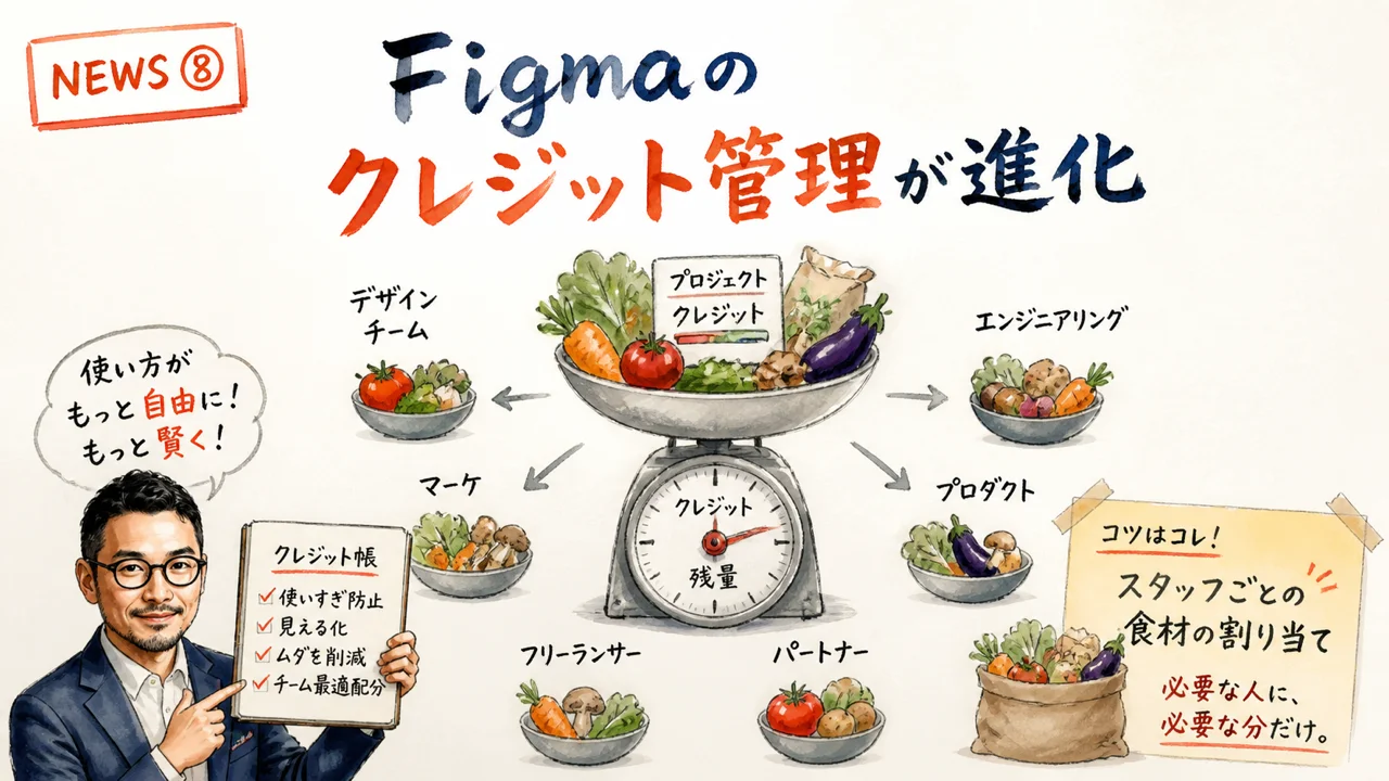 FigmaのAIクレジット管理の図解