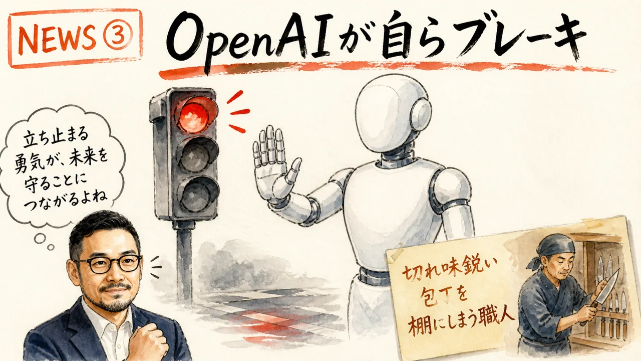 OpenAI Astra一時停止の図解