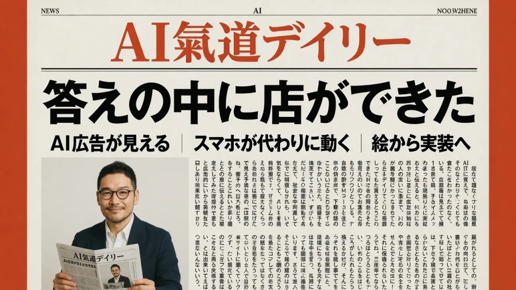 AI氣道デイリー2026年8月19日号の新聞風アイキャッチ