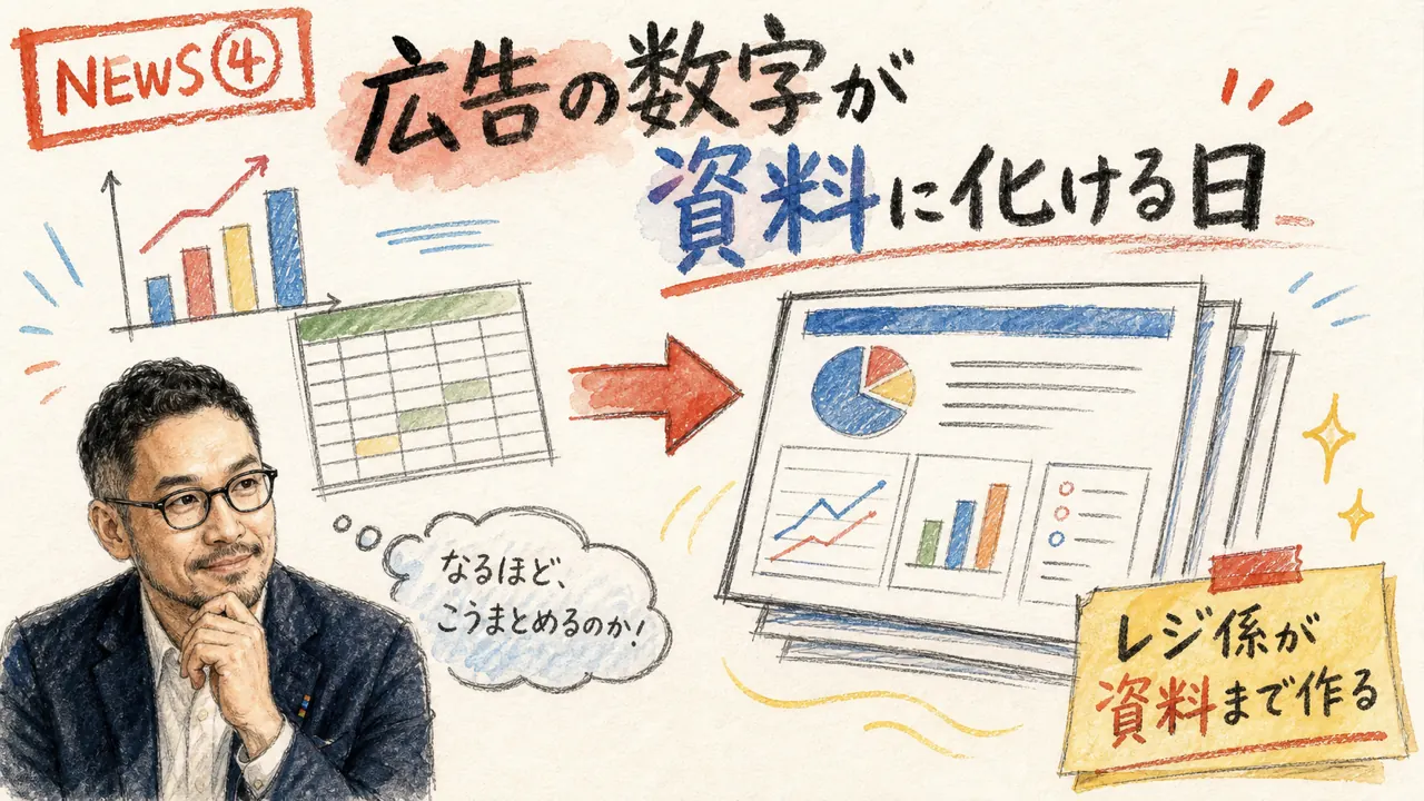 Meta AI広告分析・自動レポート化の図解