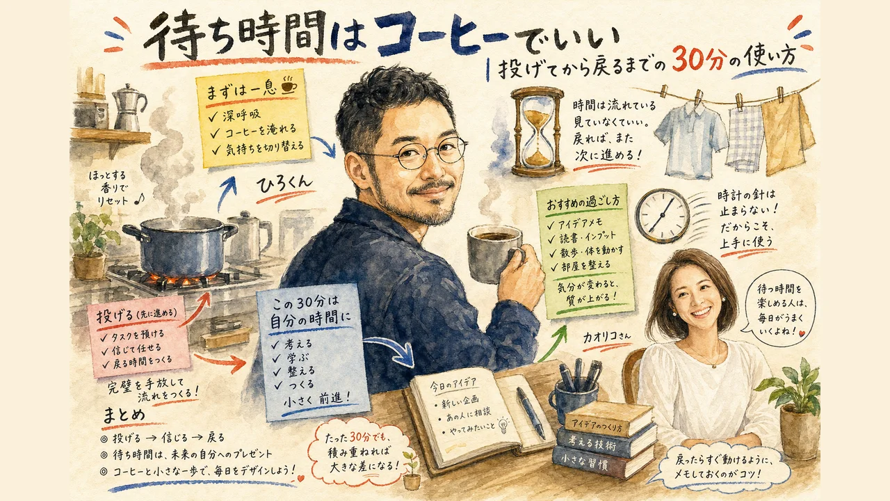 AIに投げたあとの待ち時間をどう使うかを示した図解