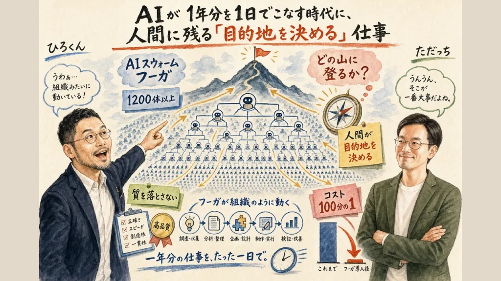 AIが1年分を1日でこなす時代に、人間に残る「目的地を決める」仕事