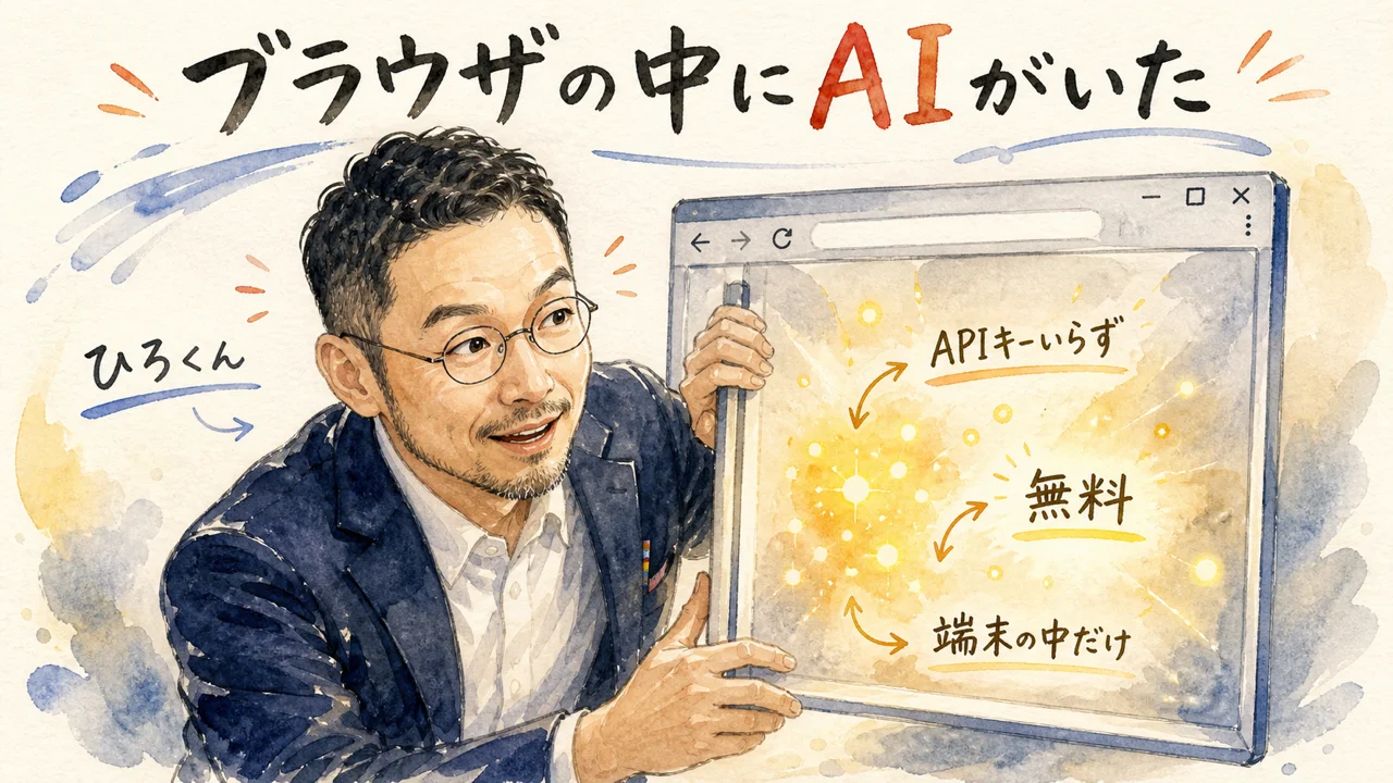 ChromeのBuilt-In AIをpotato4dさんが実装解説する記事のイメージ