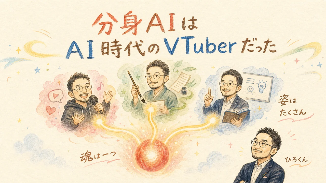 分身AIはAI時代のVTuberだった記事のアイキャッチ